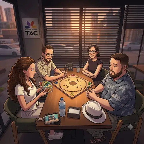 Buổi tối tại Batumi Game Club nhìn ra thành phố